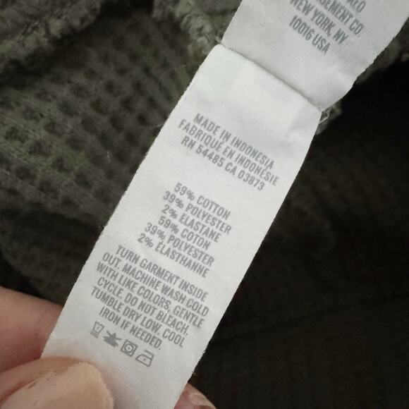 AERIE Waffle Knit Flare Lounge Sweatpants Olive Green XXL - Picture 8 of 8